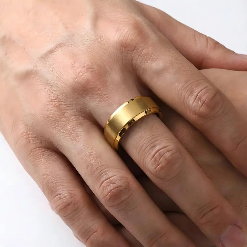 The Core | Essential Brushed Gold Band