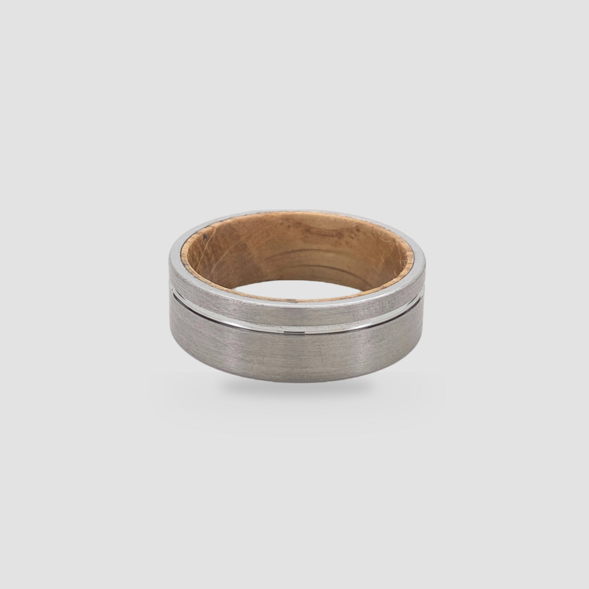 The Heritage Cask | Brushed Whiskey Barrel Wood Band