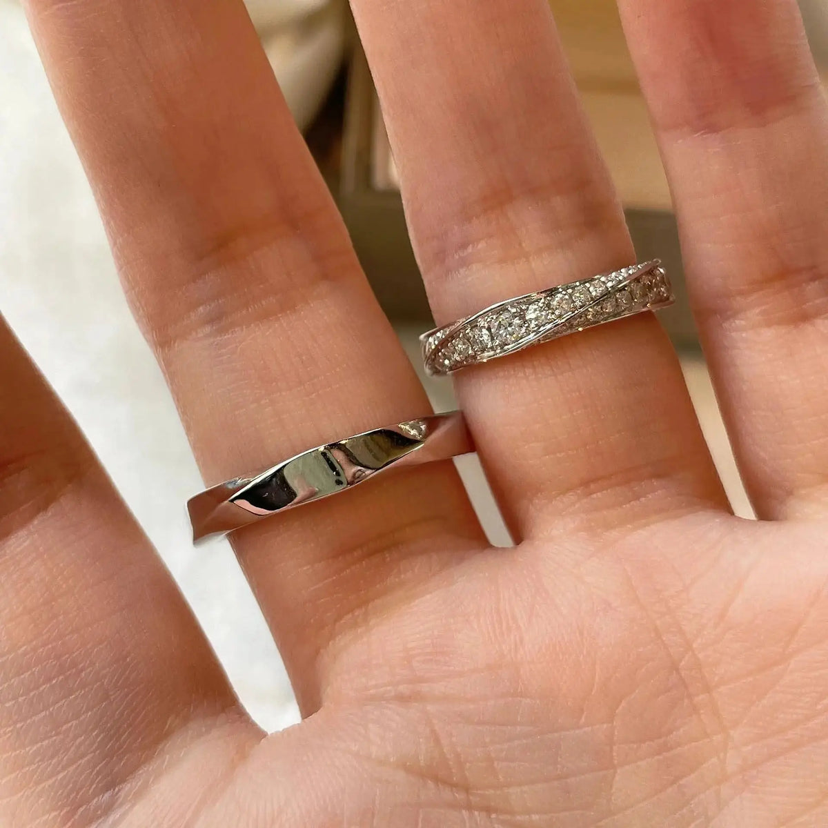 Spiral Fashion Women's Ring S925 Silver High Quality Bright Inlaid Moissanite Shining French Luxury Charming Festival Gift