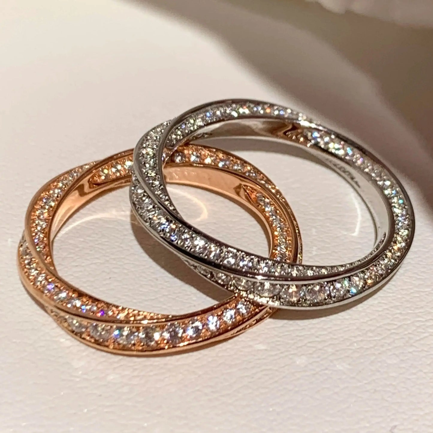 Spiral Fashion Women's Ring S925 Silver High Quality Bright Inlaid Moissanite Shining French Luxury Charming Festival Gift