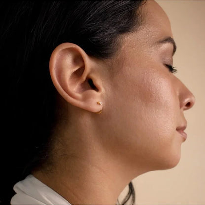 925 silver simple design earrings exquisite and elegant women's high-quality earrings