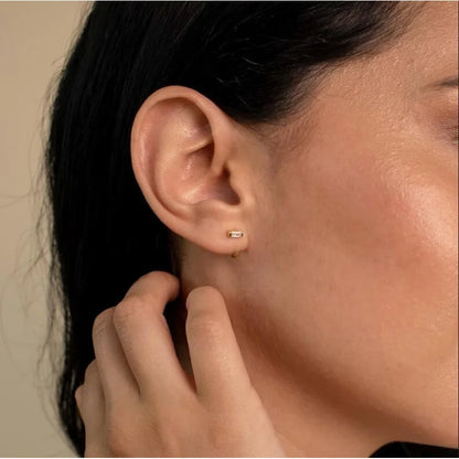 925 silver simple design earrings exquisite and elegant women's high-quality earrings