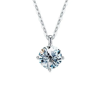 1-3ct Real Moissanite Diamond Necklace for Woman Wedding Daily Wear Party Original 925 Sterling Silver Luxury Fine Jewelry