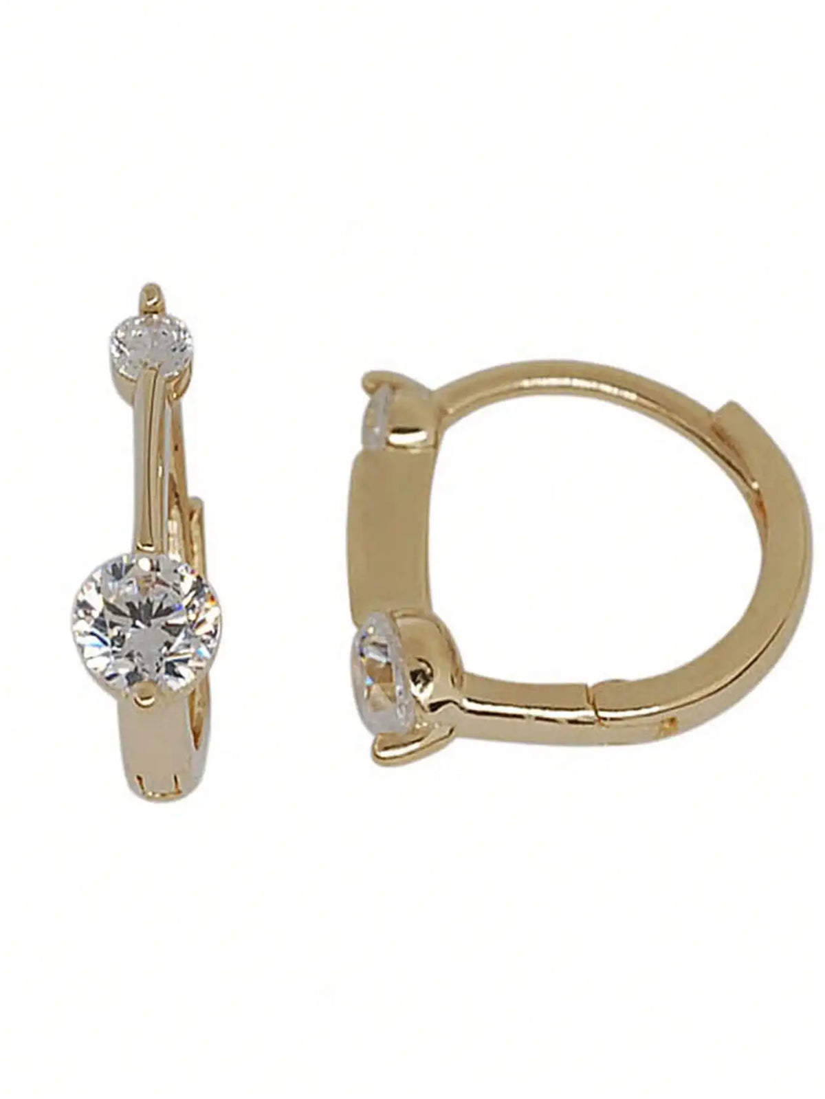 925 Sterling Silver Earrings With Sparkling Zircon, Featuring A Minimalist Design That Highlights A Woman Noble Temperament