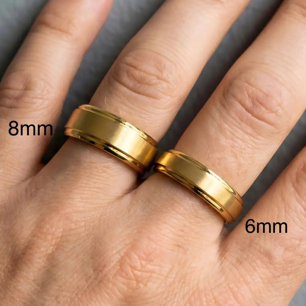 The Core | Essential Brushed Gold Band