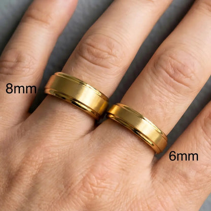 The Core | Essential Brushed Gold Band