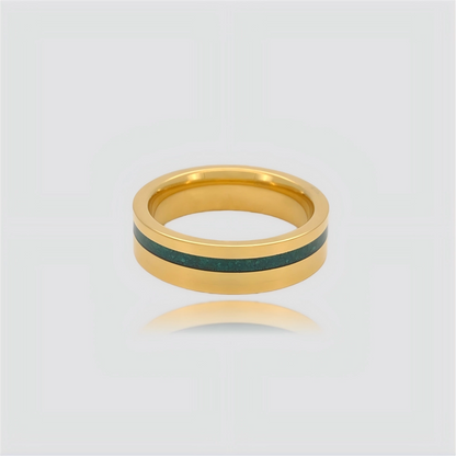 The Verdant Monolith | Malachite Gold Band