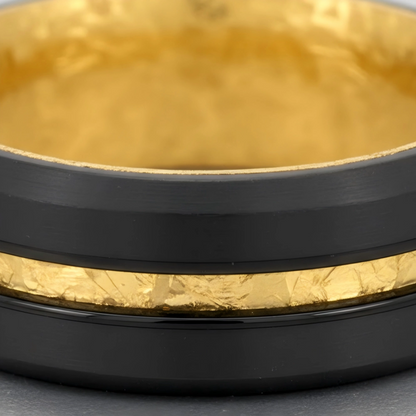 The Aurelius Spark | Gold Foil Inlay Black Band