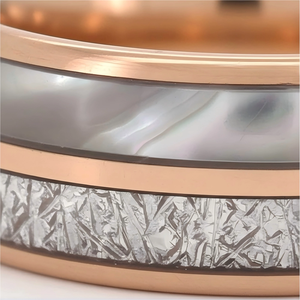 The Ethereal Core | Mother of Pearl Rose Gold Band
