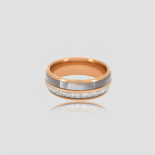 The Ethereal Core | Mother of Pearl Rose Gold Band