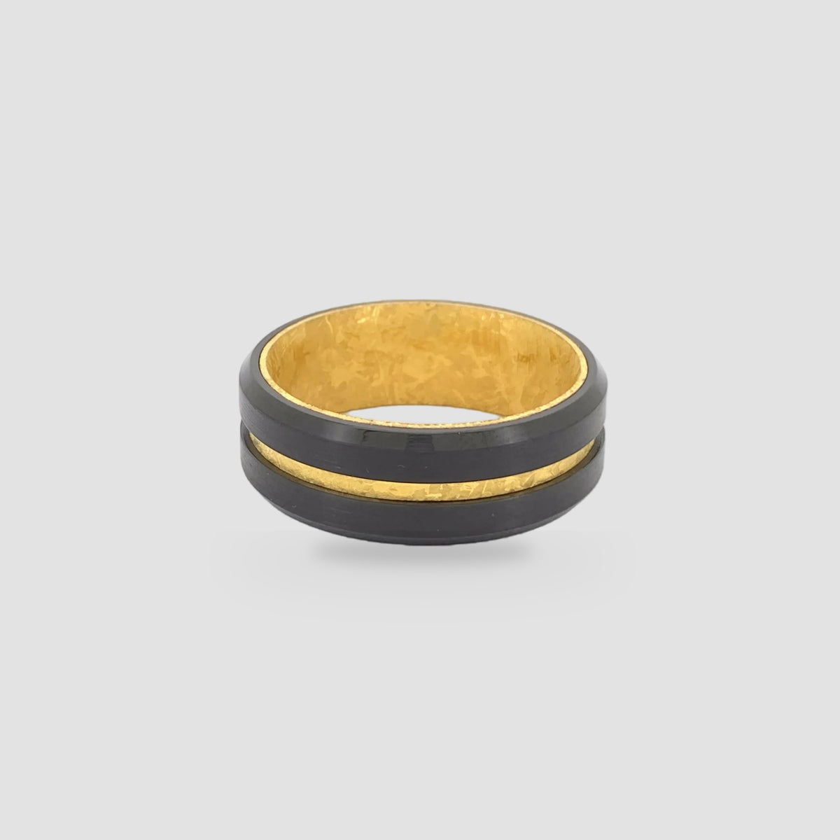 The Aurelius Spark | Gold Foil Inlay Black Band
