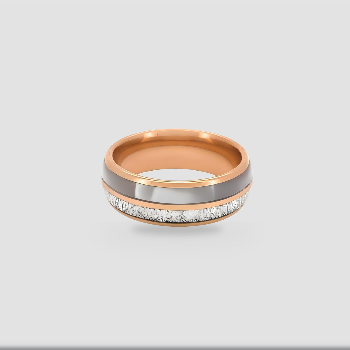 The Ethereal Core | Mother of Pearl 18K Rose Gold PVD Band